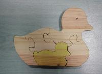 Naturholzpuzzle Ente