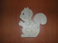 Naturholzpuzzle Eichhorn